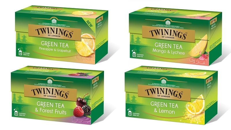 חדש: סדרת תה ירוק בטעמי פירות של חברת TWININGS האנגלית