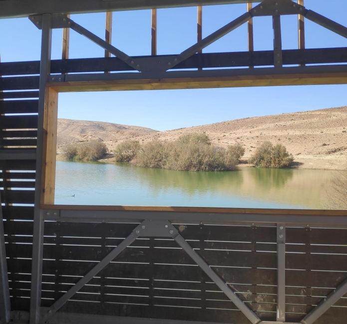 אגם ירוחם (צילום: רשות מקרקעי ישראל)