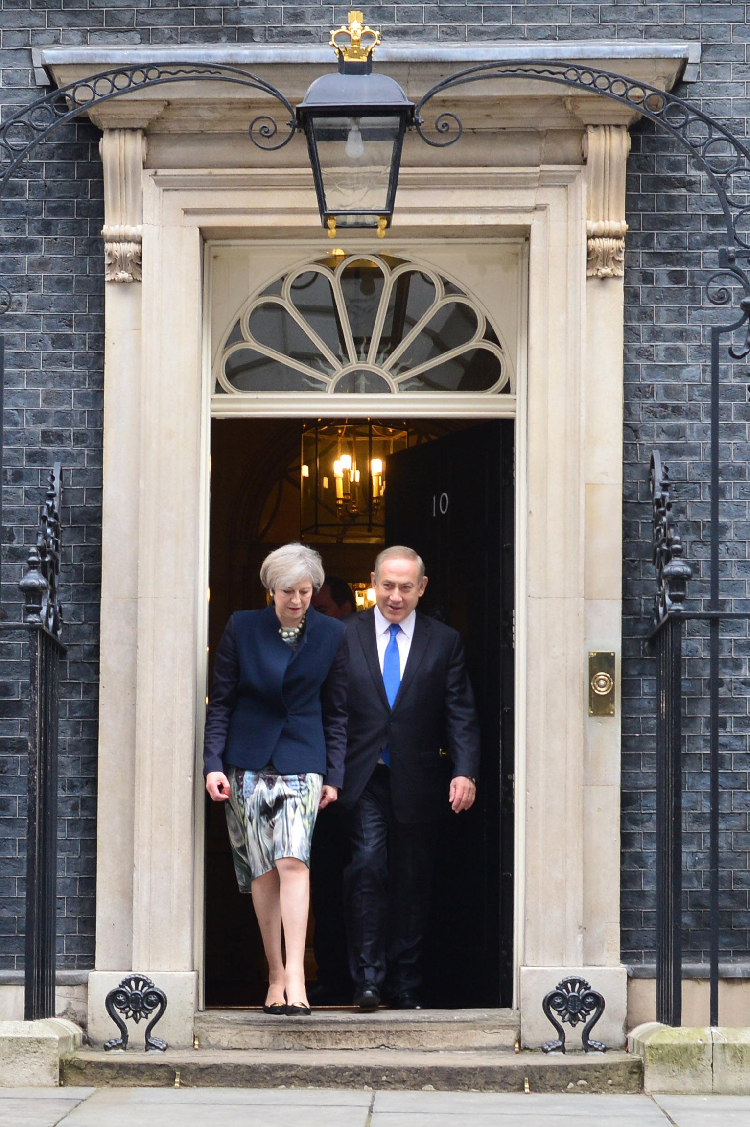 ראש הממשלה בנימין נתניהו נועד עם ראש ממשלת בריטניה הגב' תרזה מיי