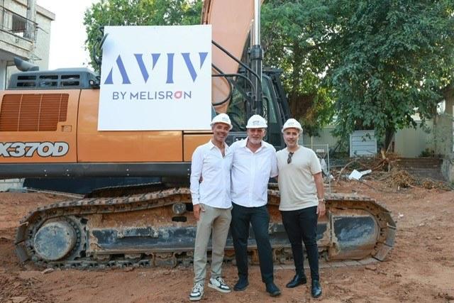 אירוע ההריסה ותחילת הבנייה במתחם ד'-ה' בפרויקט אביב בגבעתיים. צילום: אוראל כהן