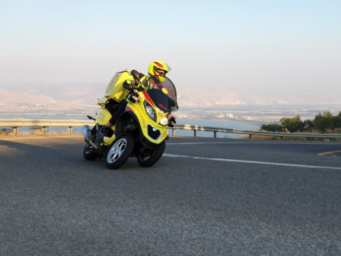 אופנוע חירום של מד"א. צילום: דוברות מד"א