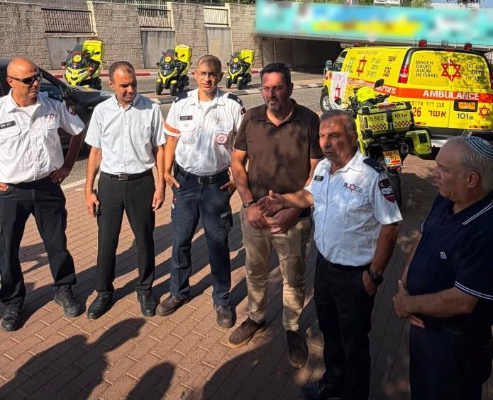 ניידת הטיפול הנמרץ החדשה שנחנכה בעכו. צילום: דוברות עיריית עכו