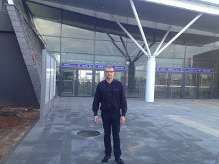 ראש העיר בית שאן, רפאל בן שטרית, במסוף הרכבת החדש
