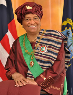 נשיאת ליבריה, כלת פרס נובל לשלום, אלן ג'ונסון סירליף