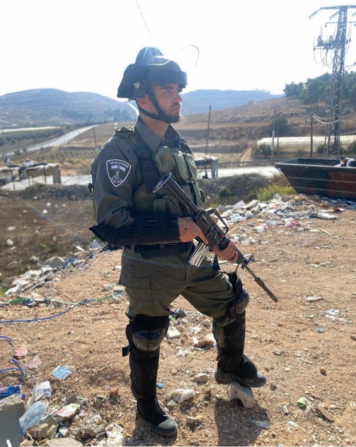 עידן סעדון בשירות מילואים בגזרת חברון. צילום: פרטי