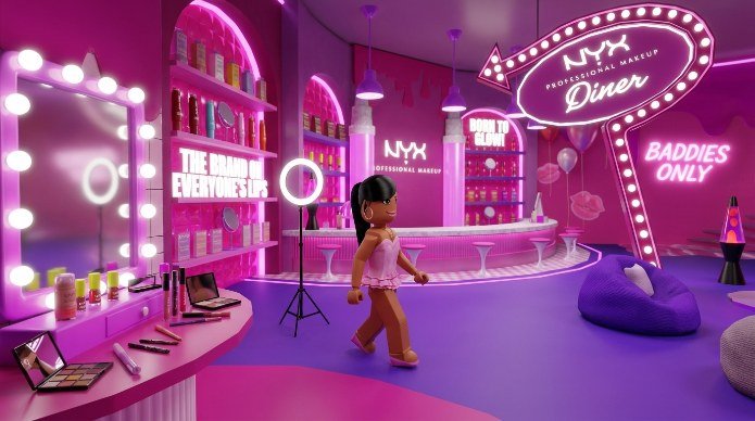 חוויית NYX PROFESSIONAL MAKEUP בפלטפורמת ROBLOX. צילום: יח"צ ניקס