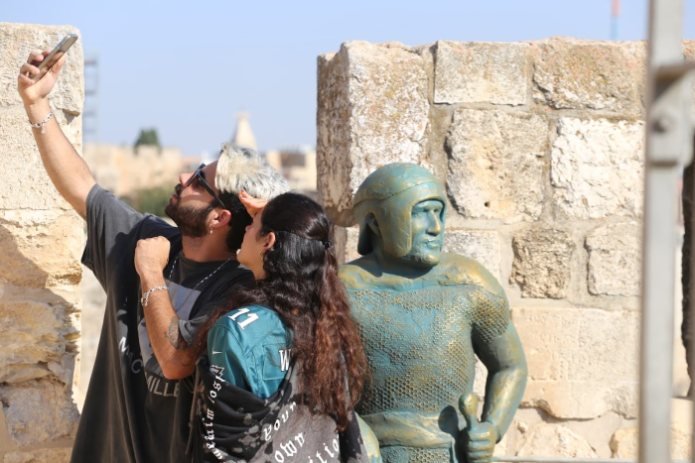 שומרי החומות על טיילת החומות בירושלים. צילום: איתן אלחדז ברק