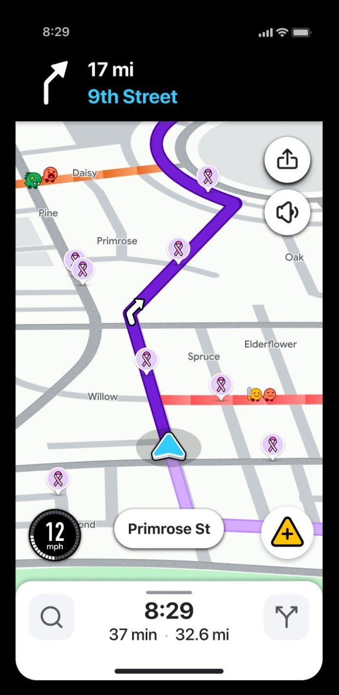 צילום מסך מתוך הקמפיין באפליקציית Waze. צילום: Waze