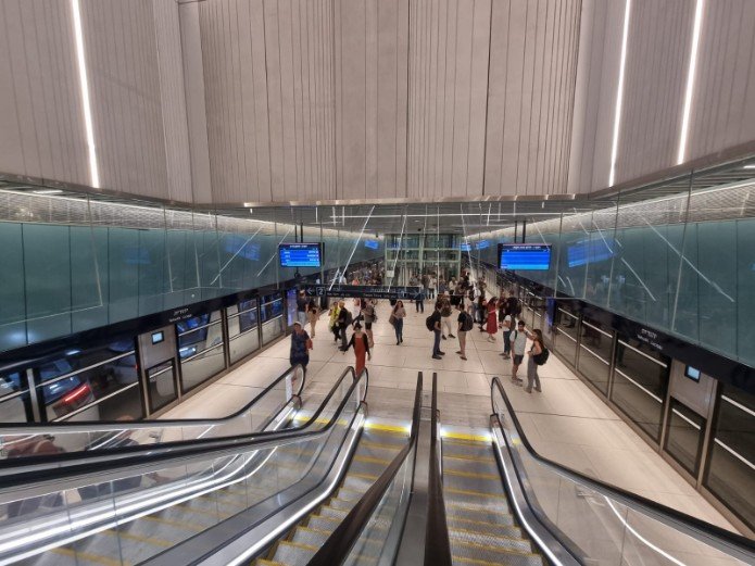 תחנת "יהודית" של הרכבת הקלה, שבה תוצג התערוכה. אילוסטרציה | צילום: Nehemia Gershuni-Aylho / Wikimedia Commons, CC BY-SA 3.0