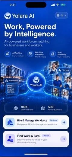 ממשק אפליקציית Yolara AI של YYForce | צילום: יח"צ