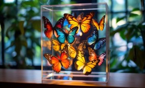 הדפסה על זכוכית כשהאור האמנות והעיצוב נפגשים על קיר אחד קרדיט תמונה FREEPIK