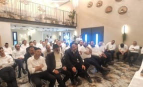 "הלב הפועם של שירותי הדת": המועצה הדתית באשקלון ערכה כנס הוקרה למשגיחי הכשרות כנס ההוקרה והרמת הכוסית של המועצה הדתית באשקלון. צילום: דוברות המועצה הדתית אשקלון