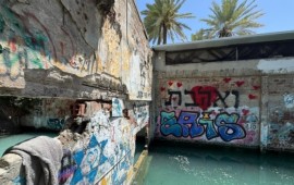מעיין עין ג'ונס נסגר למבקרים: פרויקט של 2 מיליון שקל להצלת המבנה שבסכנת קריסה מעיין עין ג'ונס בעמק הירמוך. צילום: רשות ניקוז ונחלים כינרת