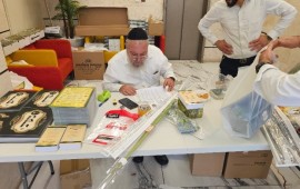 סיכום חג סוכות באשקלון: היערכות שיא מטעם המועצה הדתית חלוקת הציוד לגבאי בתי הכנסת במתחם המועצה הדתית באשקלון | צילום: יח