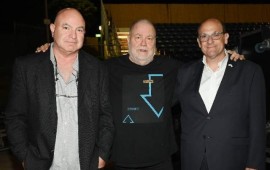 מעל 4 מיליון ש"ח גויסו לשיקום חטיבת ההרדמה בסורוקה פרופ' שלומי קודש, מנהל סורוקה, כללית, הזמר יהודה פוליקר ופרופ' מוטי קליין, יו