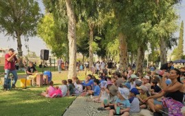 פסטיבל נחל צלמון הראשון: שנה להשבת הזרימה האיתנה לנחל משפחות וחובבי טבע במופעי המוזיקה בפסטיבל נחל צלמון הראשון | צילום: רונית שגיב, רשות ניקוז ונחלים כינרת