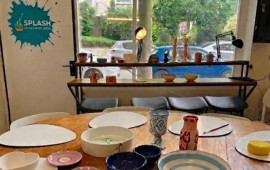 פעילות רב דורית ליום הבחירות: צובעים כלי קרמיקה בתל אביב מרחב היצירה SPLASH בצפון הישן של תל אביב, שפותח את דלתותיו ביום הבחירות | צילום: יואב פרנק