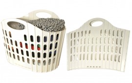 פיתוח חדש של חברת "ליפסקי" הישראלית: סל כביסה מתקפל סל כביסה מתקפל ליפסקי (צילום: דיזיין אנד שוט)