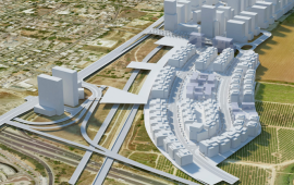 פרסום ראשון: בצפון בני ברק ליד הירקון משווקת רשות מקרקעי ישראל וחברת דירה להשכיר קרקע לבניית 220 יח"ד להשכרה לטווח ארוך הדמייה (קרדיט: מזור פירשט אדריכלים)