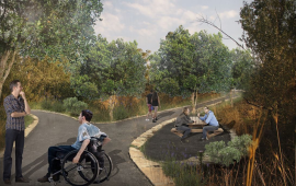 מבואות החרמון: בוצע פרויקט שיקום ופיתוח לפארק קדש המונגש לילדים ואוכלוסיות עם צרכים מיוחדים (קרדיט : מבואות חרמון)