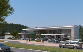 בשעה טובה ומוצלחת: החלה בניית מרכז מסחרי חדש במגדל העמק הדמייה: ויטנר אדריכלים