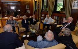 נשיא המדינה נפגש עם ותיקי הפלמ״ח, לוחמי מלחמת העצמאות ותיקי הפלמ