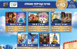 מטולה חוזרת לחיים: פסטיבל סרטי הילדים יגיע בסוף אוגוסט - סרט ב-10 שקלים בלבד פסטיבל סרטי הילדים של רשת FRIENDS מגיע למטולה. צילום: מועצה מקומית מטולה