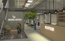  תמונת הדמייה: גרנד אופיס .גרנד קניון באר שבע ביוזמה חדשה: משרדים להשכרה בשטחי הקניון