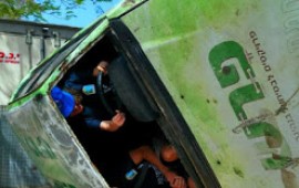 פסח בטוח - סימולטורים לנהיגה בטוחה הוצבו בחופי הכינרת צילום - רשות הכינרת