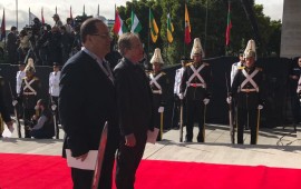 השר קרא באקוודור: "הופתעתי מהיחס החם שגילו כלפיי נציגים ממדינות המפרץ" תמונות מהטקס באקוודור