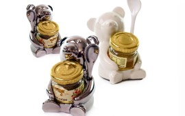 לראש השנה:מעמדים לצנצנות דבש בצורת דובונים