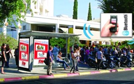 טכנולוגיה בפרסום: Bluetooth בתחנות אוטובוס bluebus
