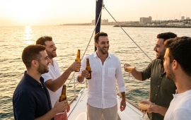 השכרת יאכטה למסיבת רווקים: כך תרימו אירוע שהחבר'ה לא יפסיקו לדבר עליו קרדיט תמונה AI