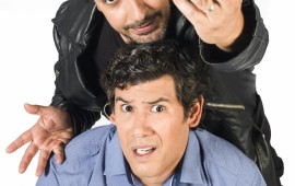 'חלפון 6 – עאלק מחזמר', קומדיה חדשה של תיאטרון האינקובטור עם גיא עמיר וחנן סביון גיא עמיר וחנן סביון. צילום: בלה שחר הלל.